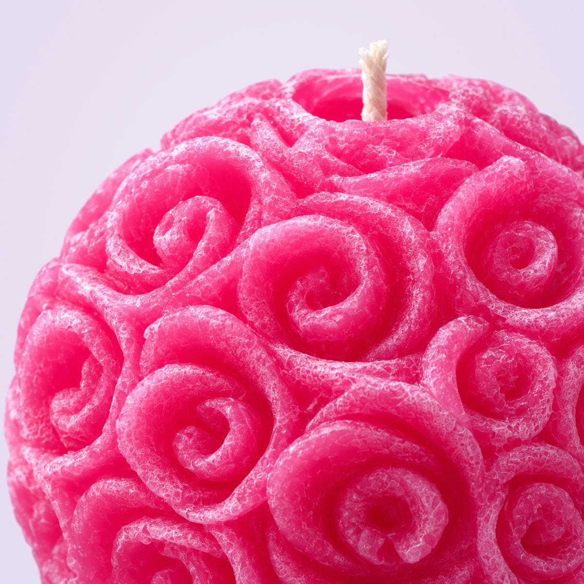 Close-up of the rose spirals