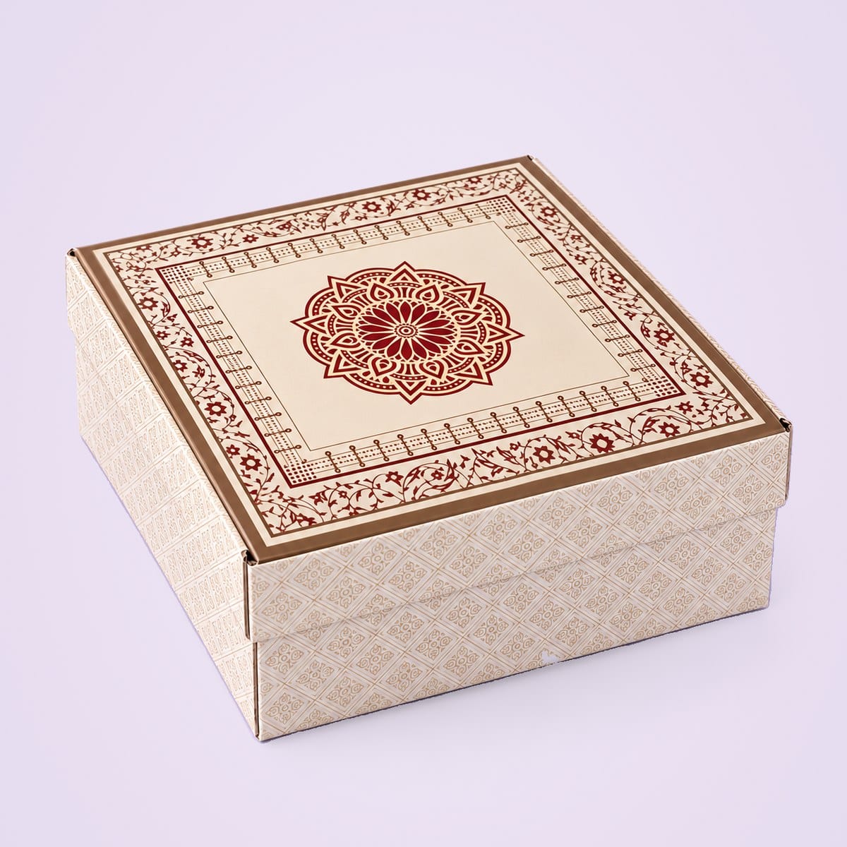Gift Hamper 3 in its closed mandala print box