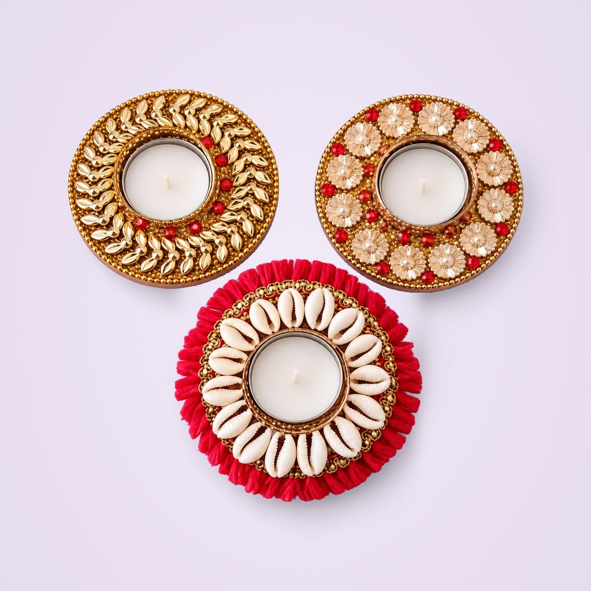 Three decorative tealight holders, other gift item options