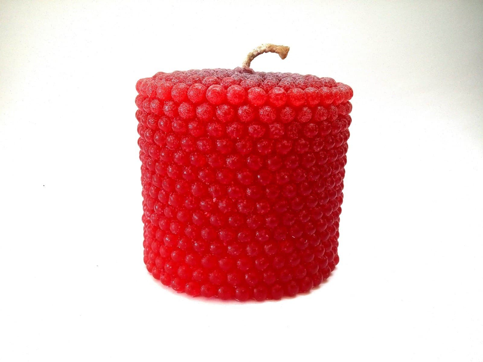 Red pearl pillar candle